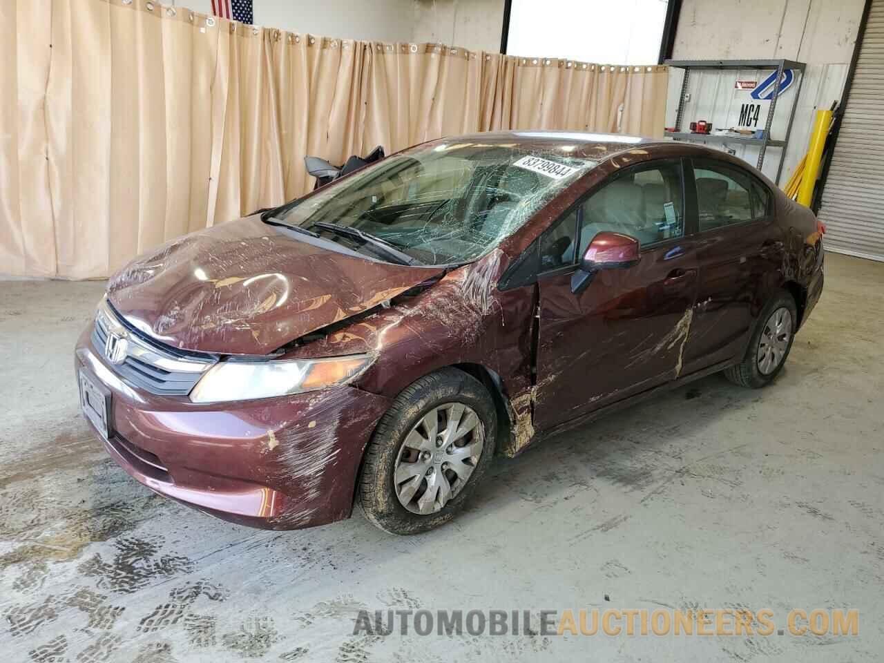 19XFB2F50CE321454 HONDA CIVIC 2012