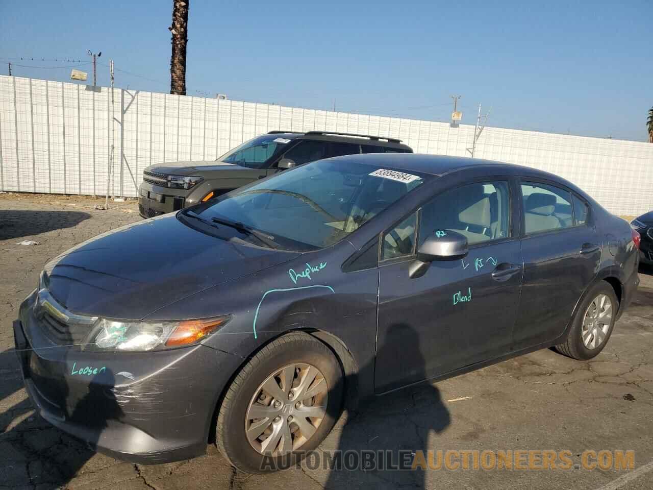 19XFB2F51CE389181 HONDA CIVIC 2012