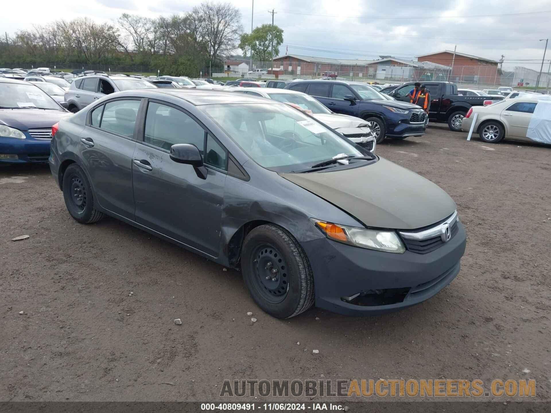 19XFB2F52CE056827 HONDA CIVIC 2012