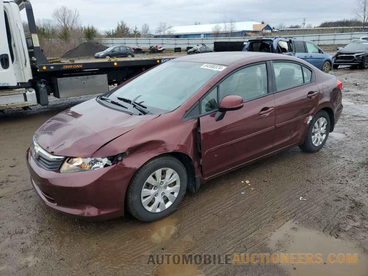 19XFB2F53CE022900 HONDA CIVIC 2012