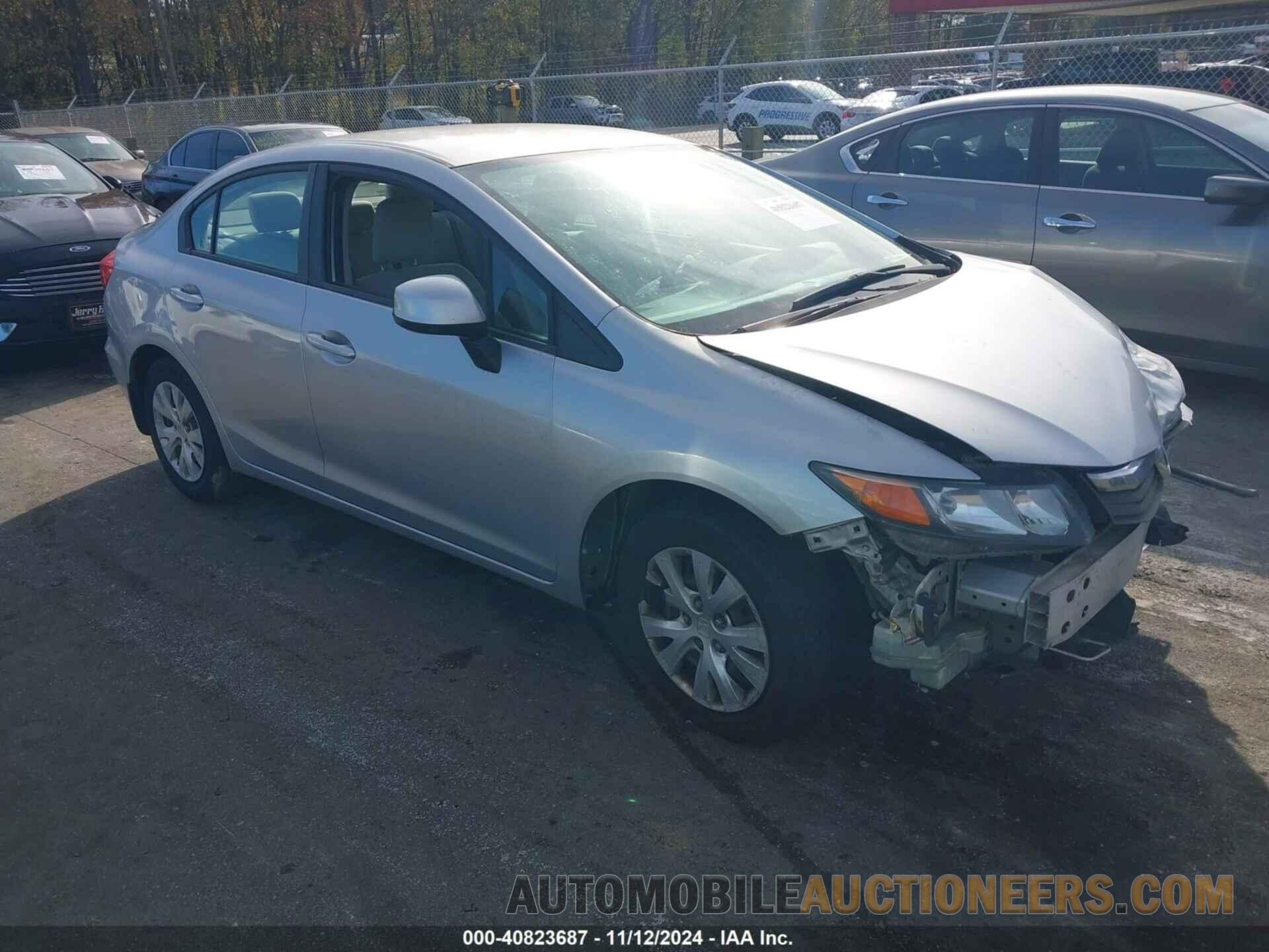 19XFB2F54CE043447 HONDA CIVIC 2012