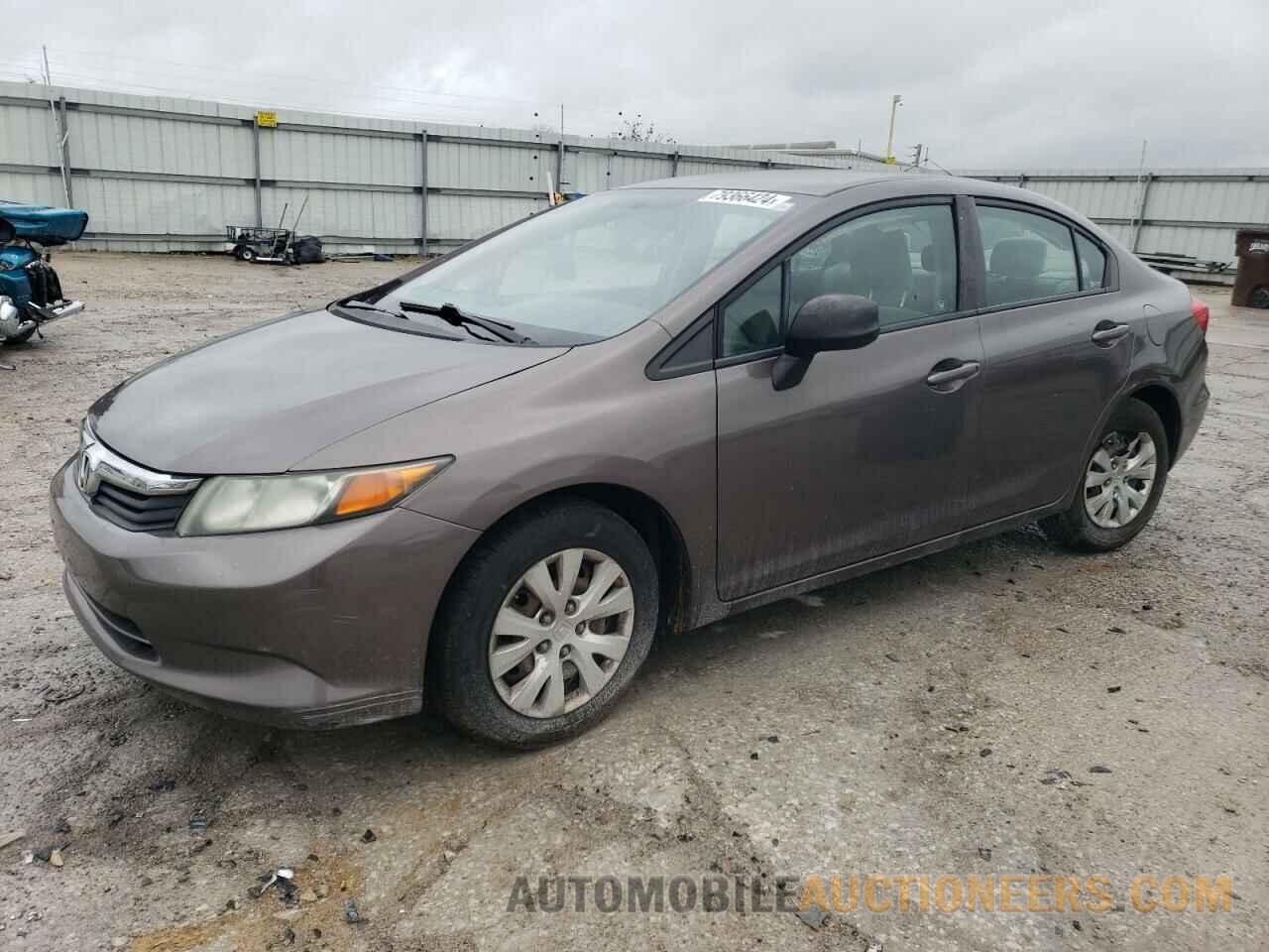 19XFB2F54CE317603 HONDA CIVIC 2012