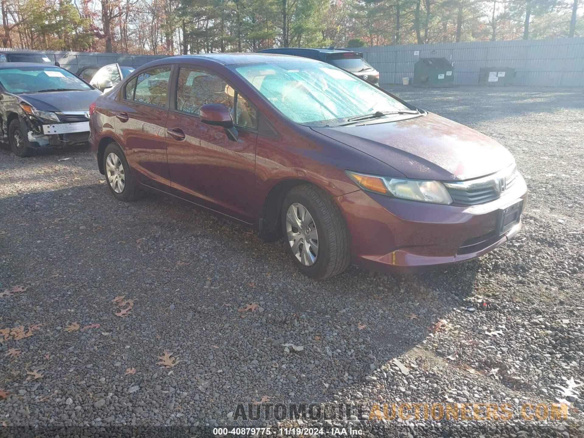 19XFB2F54CE363352 HONDA CIVIC 2012