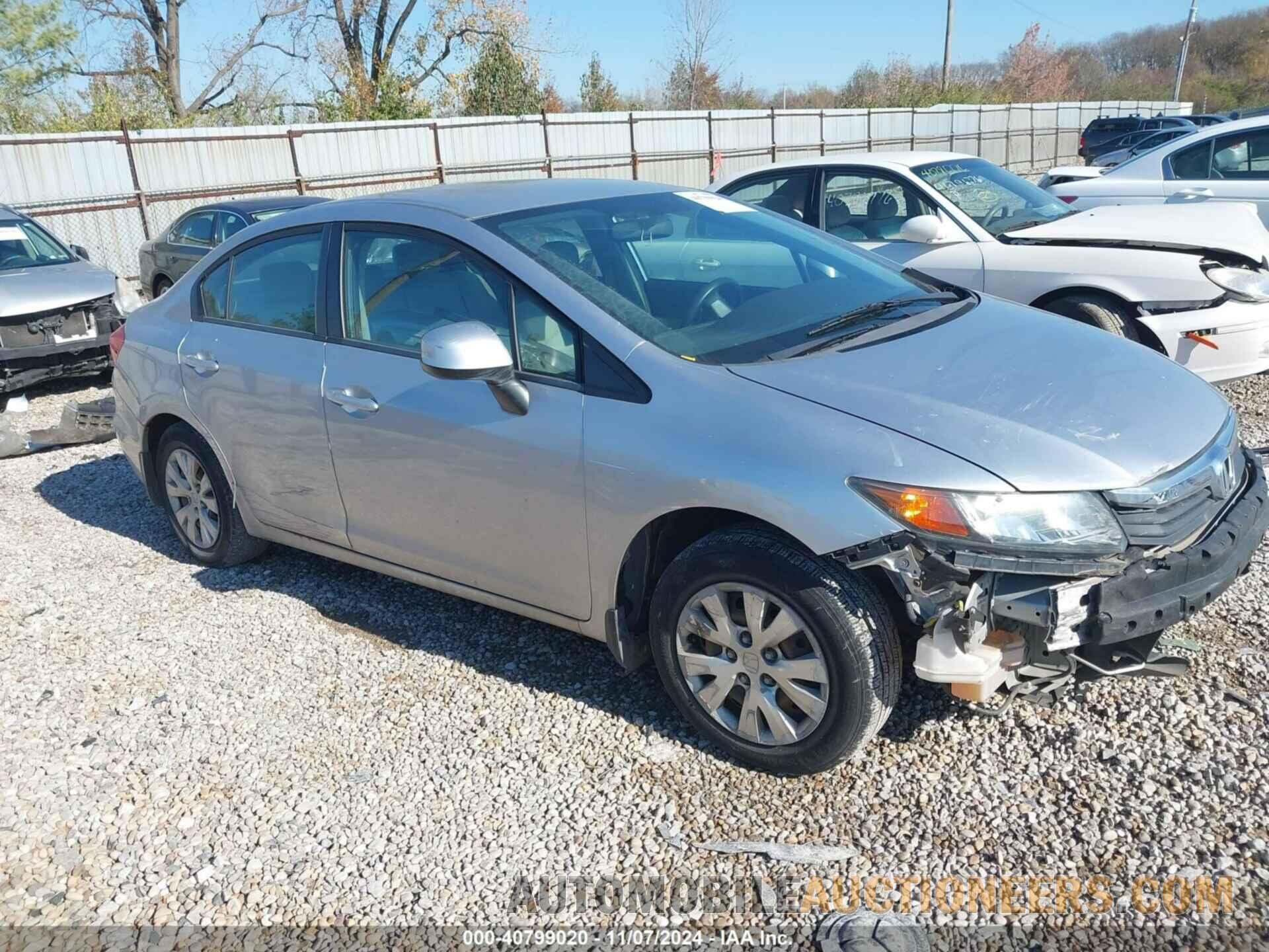 19XFB2F55CE014488 HONDA CIVIC 2012