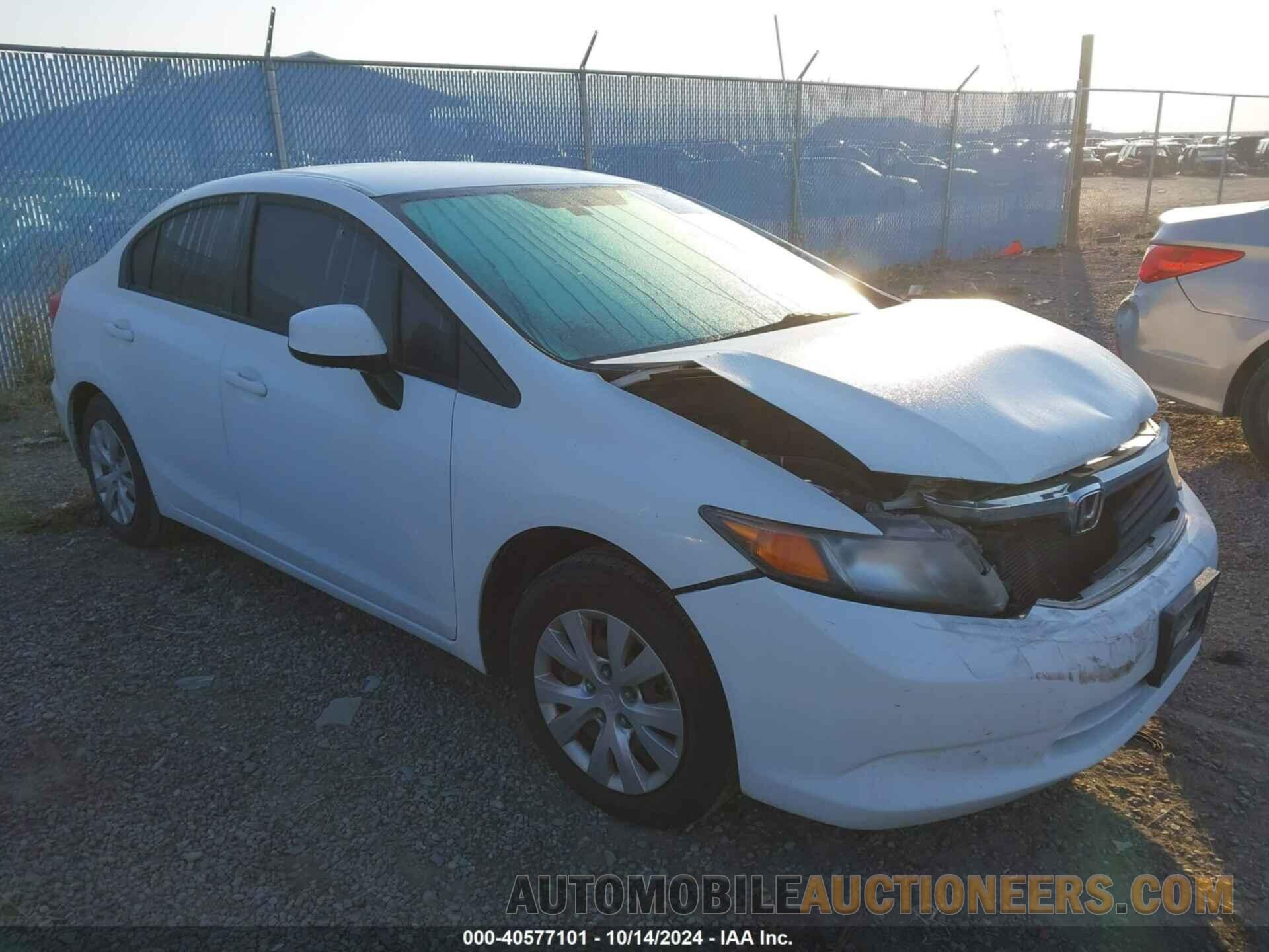 19XFB2F55CE301765 HONDA CIVIC 2012