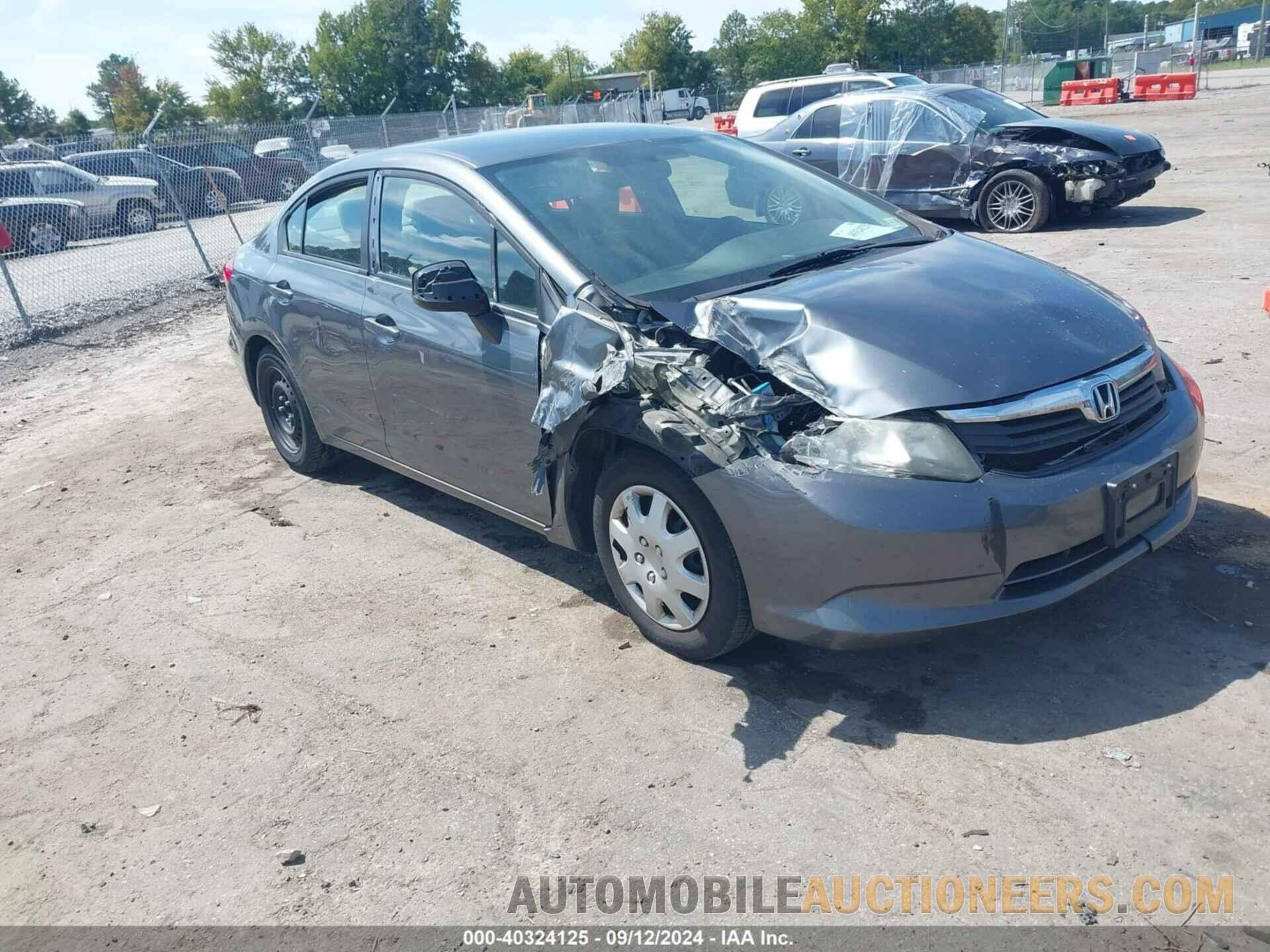 19XFB2F55CE392293 HONDA CIVIC 2012