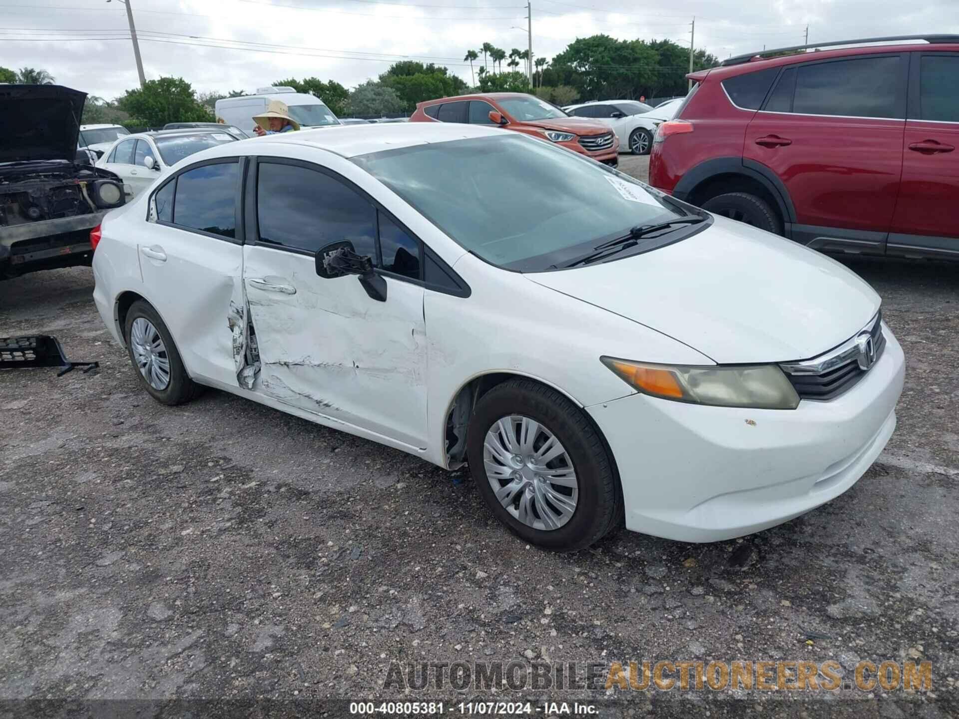 19XFB2F56CE022518 HONDA CIVIC 2012