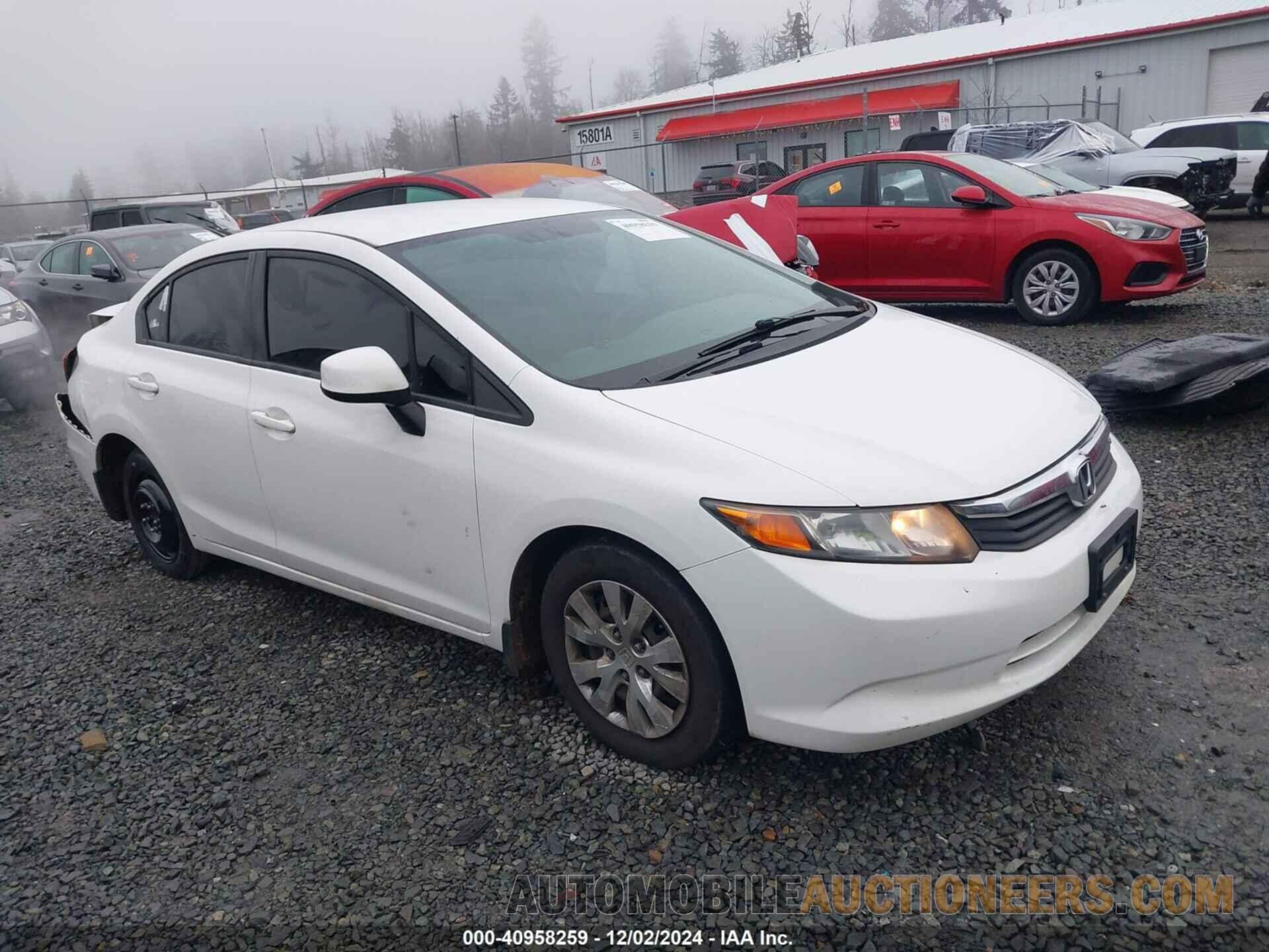 19XFB2F56CE384347 HONDA CIVIC 2012