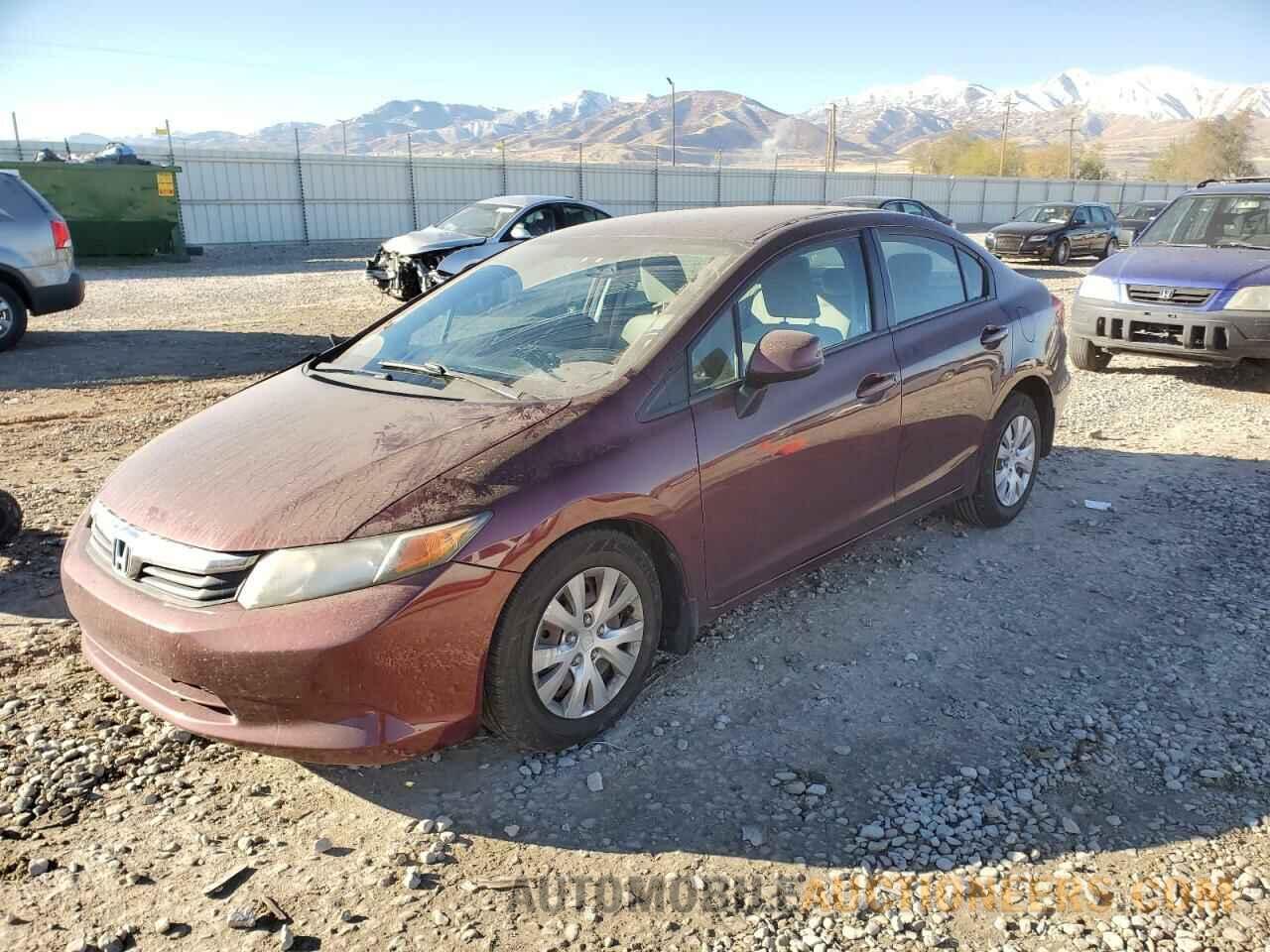 19XFB2F58CE062700 HONDA CIVIC 2012