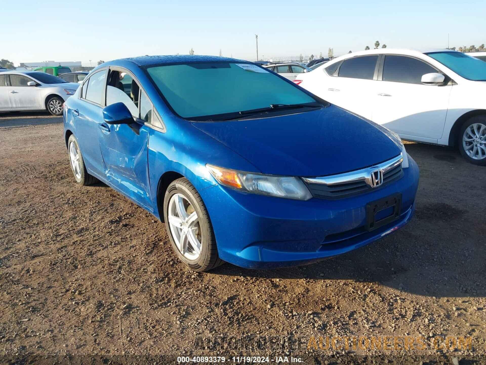 19XFB2F59CE304801 HONDA CIVIC 2012