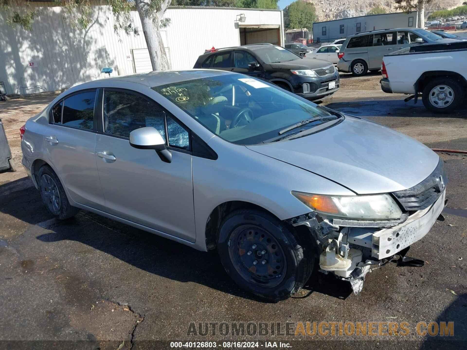 19XFB2F59CE382754 HONDA CIVIC 2012