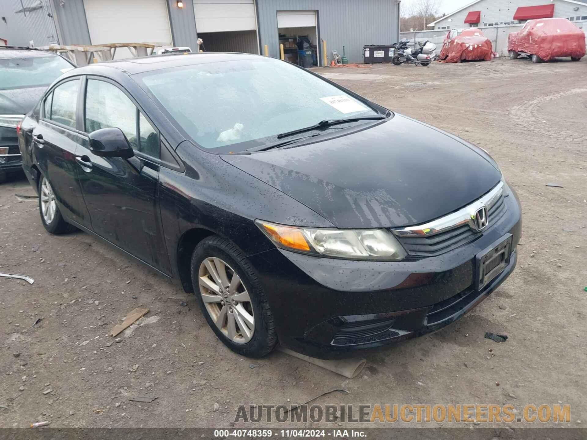 19XFB2F80CE056593 HONDA CIVIC 2012