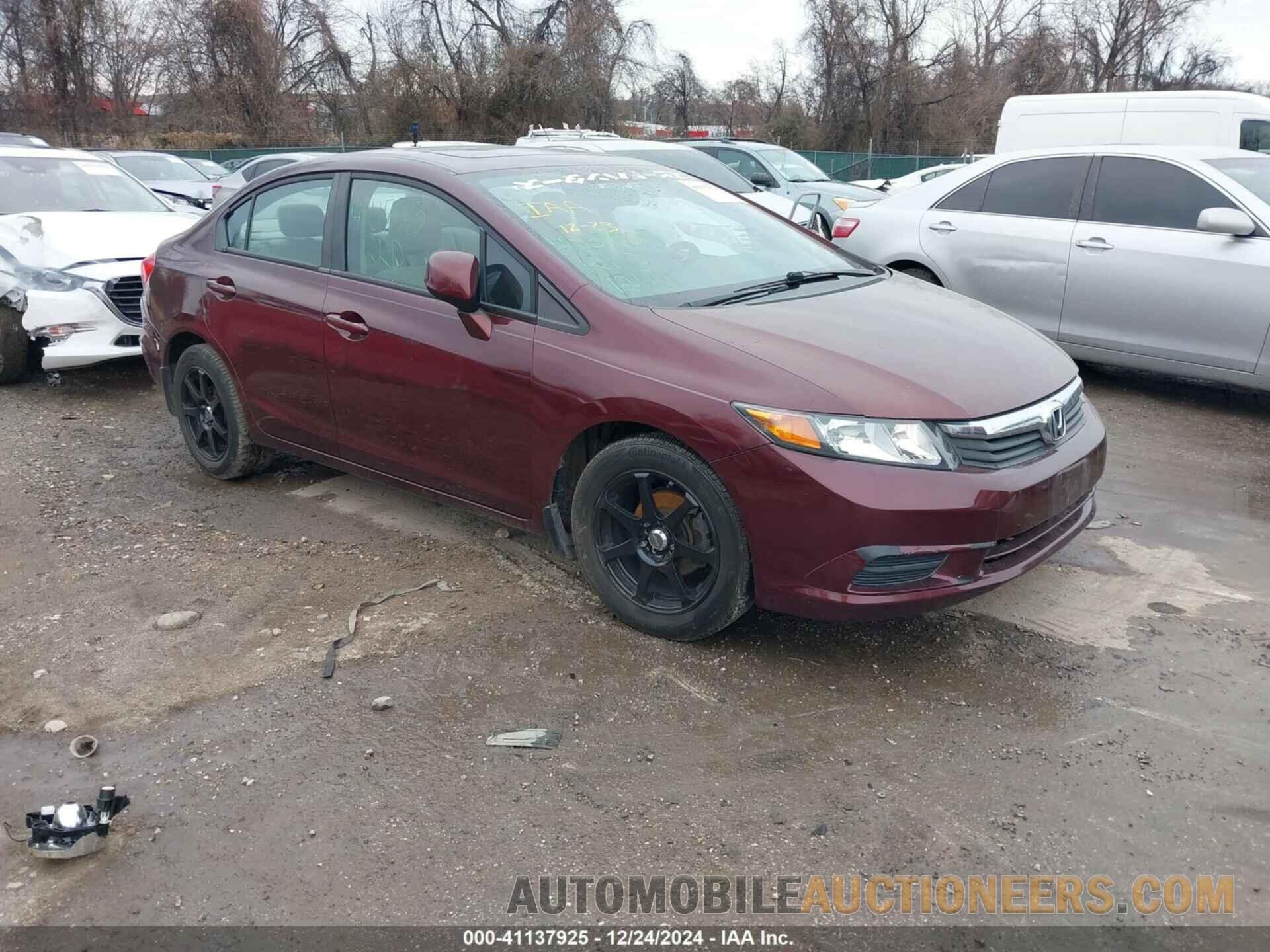 19XFB2F83CE053588 HONDA CIVIC 2012