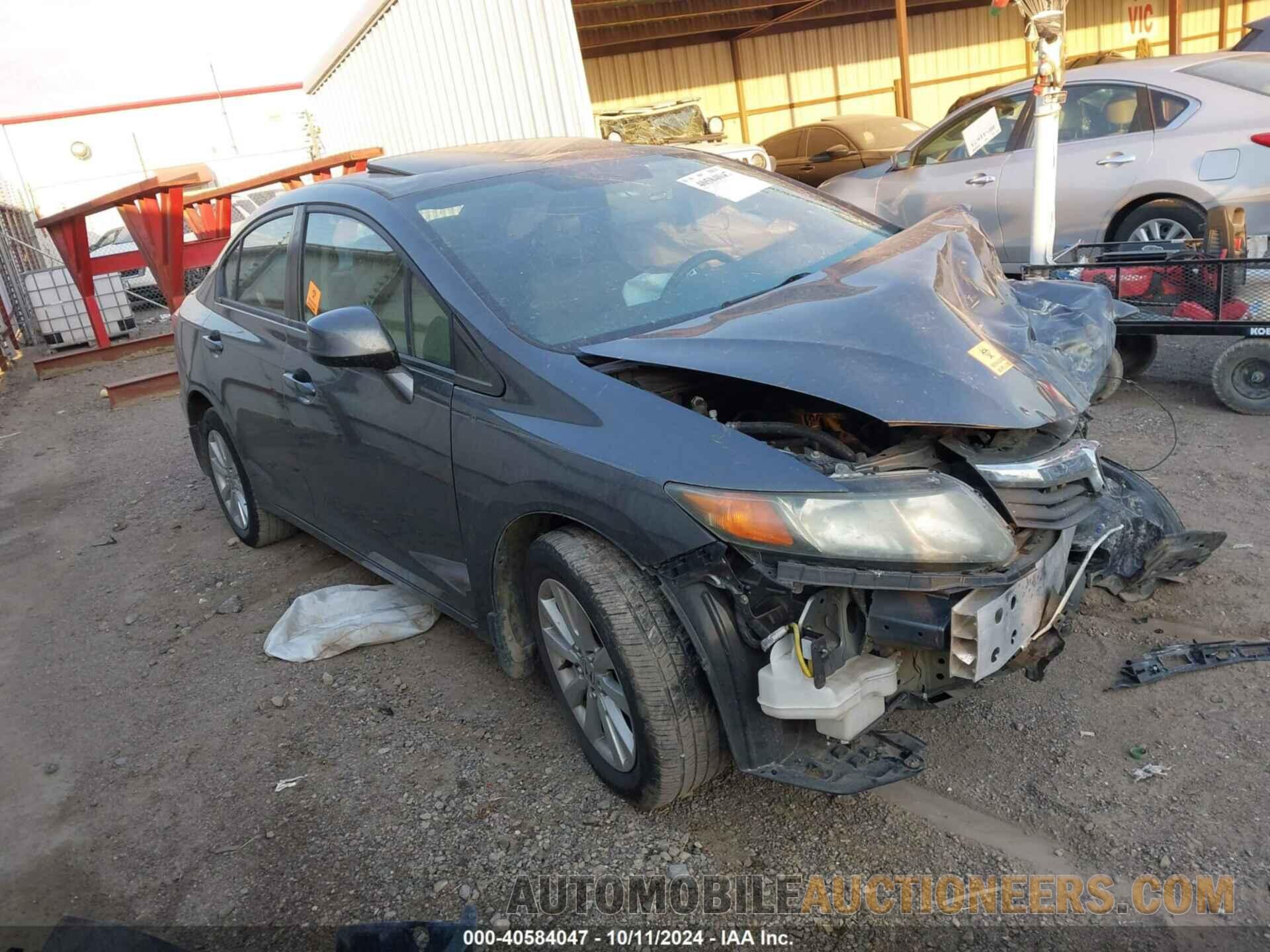 19XFB2F84CE304277 HONDA CIVIC 2012