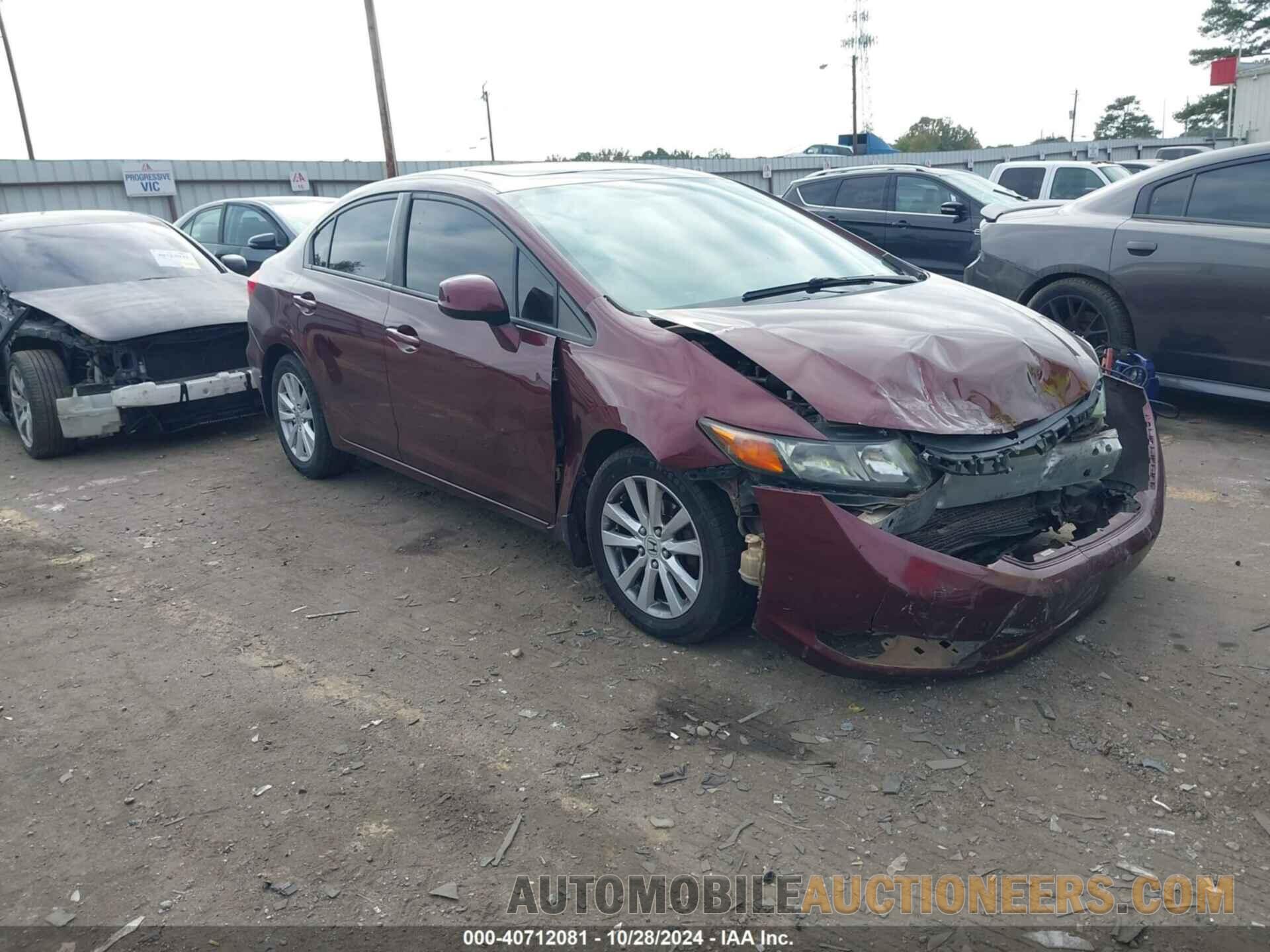 19XFB2F85CE059201 HONDA CIVIC 2012