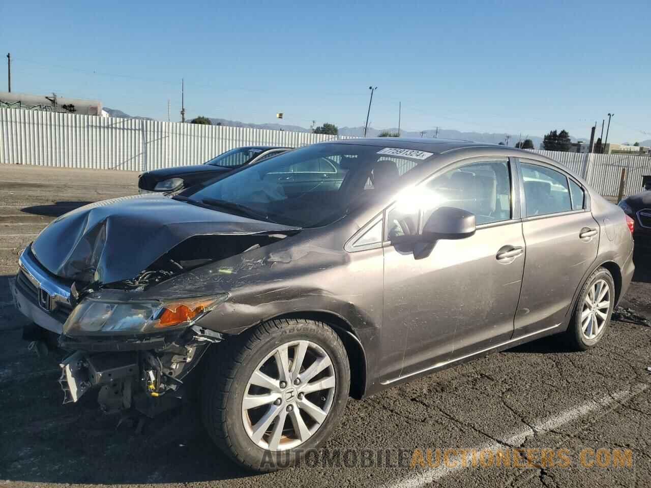 19XFB2F85CE323971 HONDA CIVIC 2012