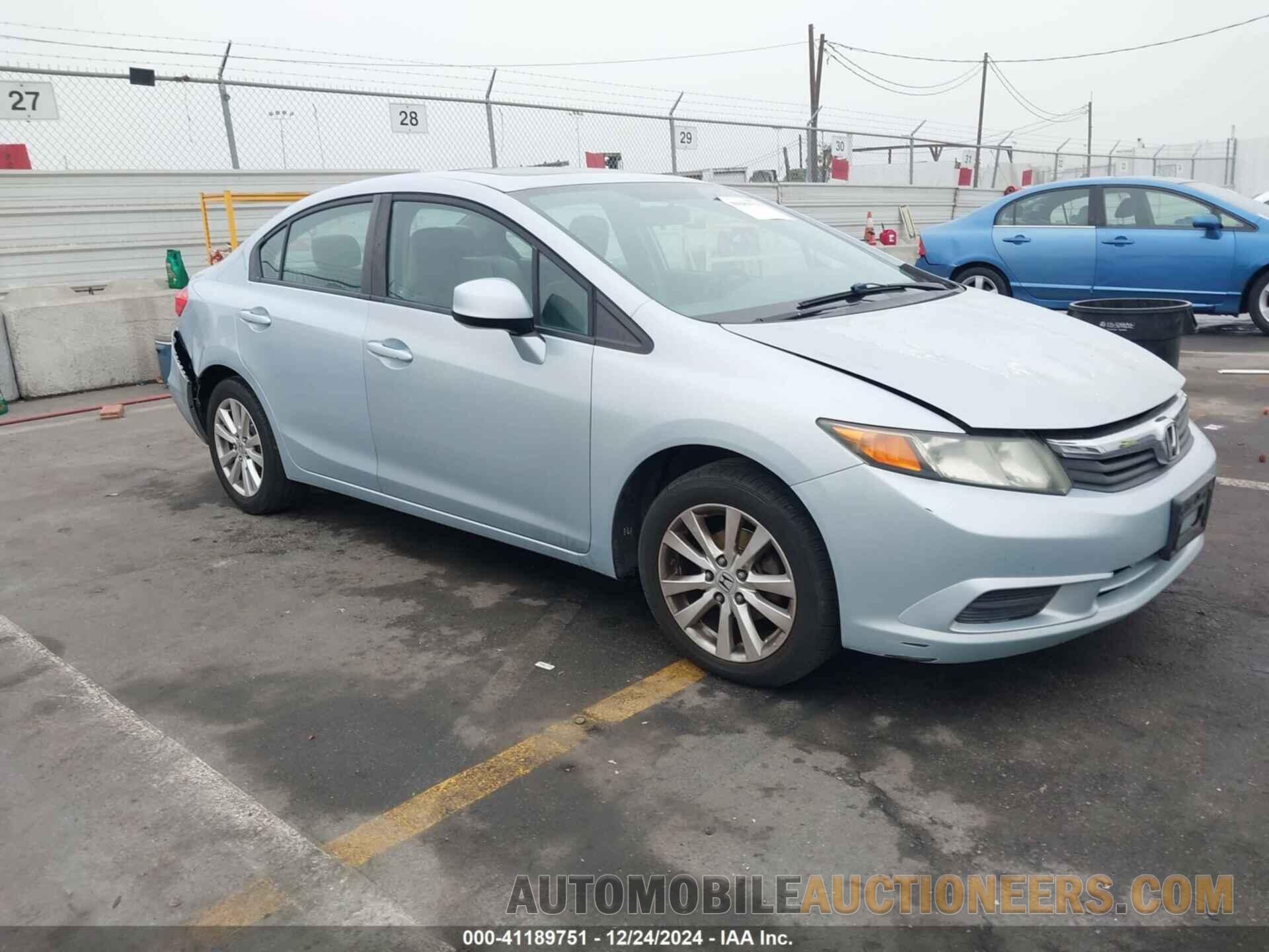 19XFB2F86CE005356 HONDA CIVIC 2012