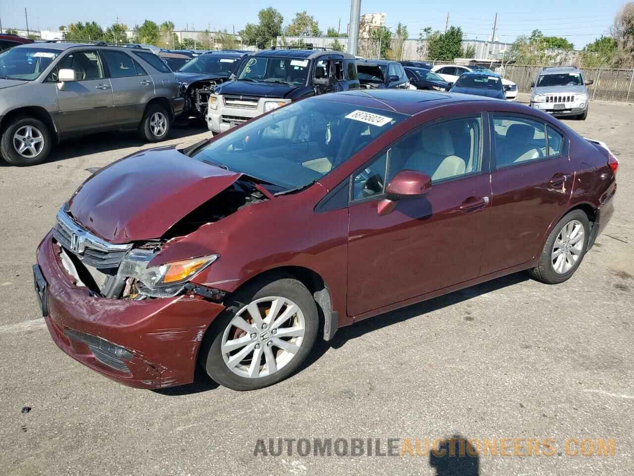 19XFB2F86CE353142 HONDA CIVIC 2012