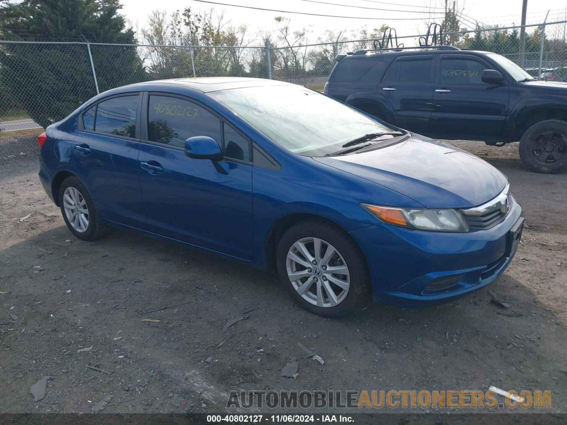 19XFB2F87CE029035 HONDA CIVIC 2012