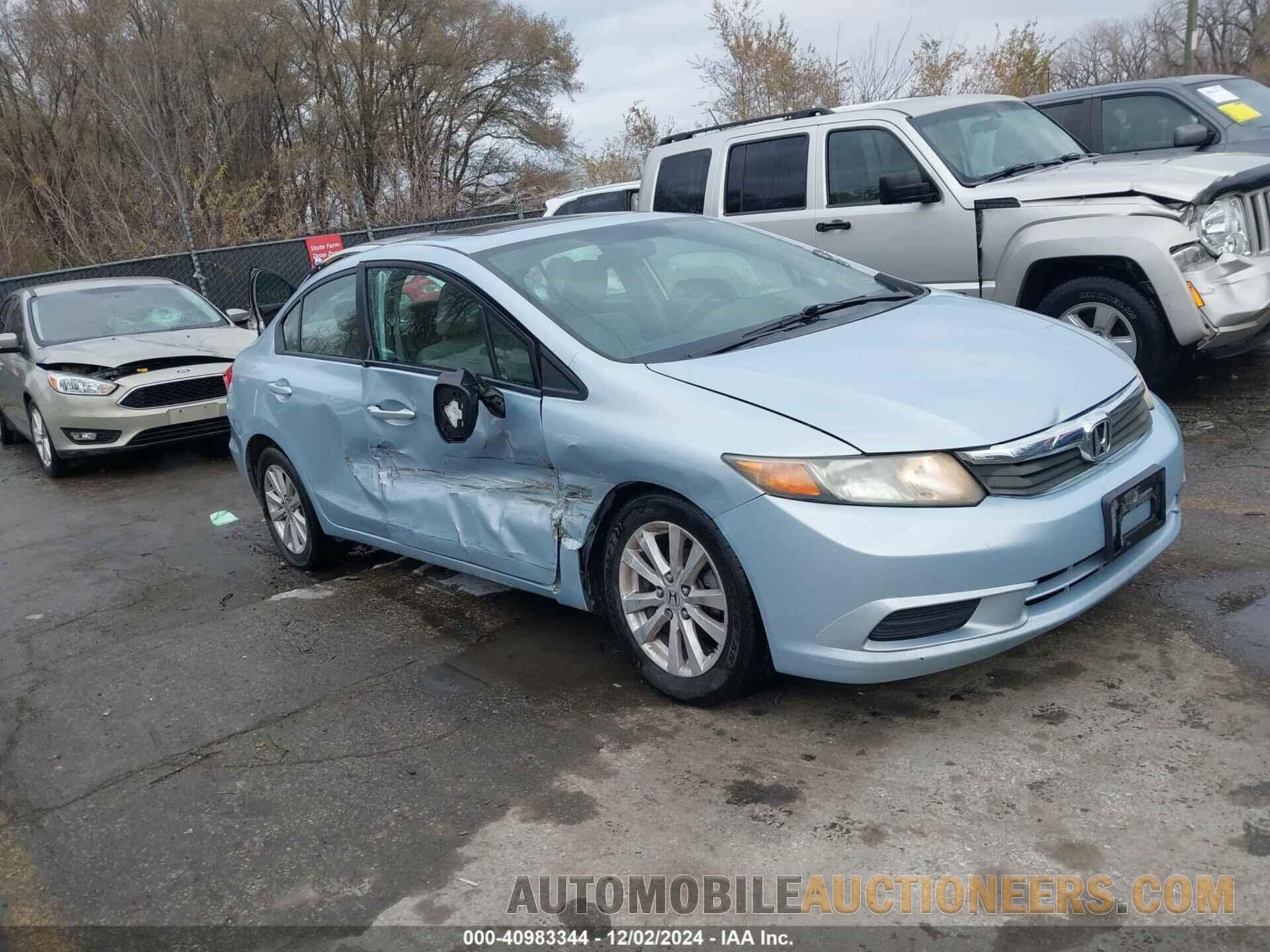 19XFB2F87CE044425 HONDA CIVIC 2012