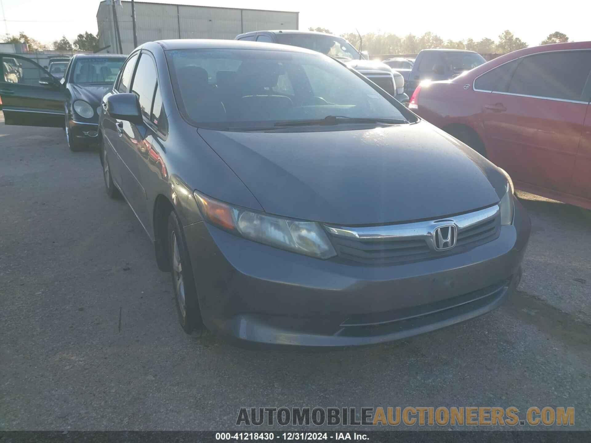 19XFB5F59CE003589 HONDA CIVIC 2012