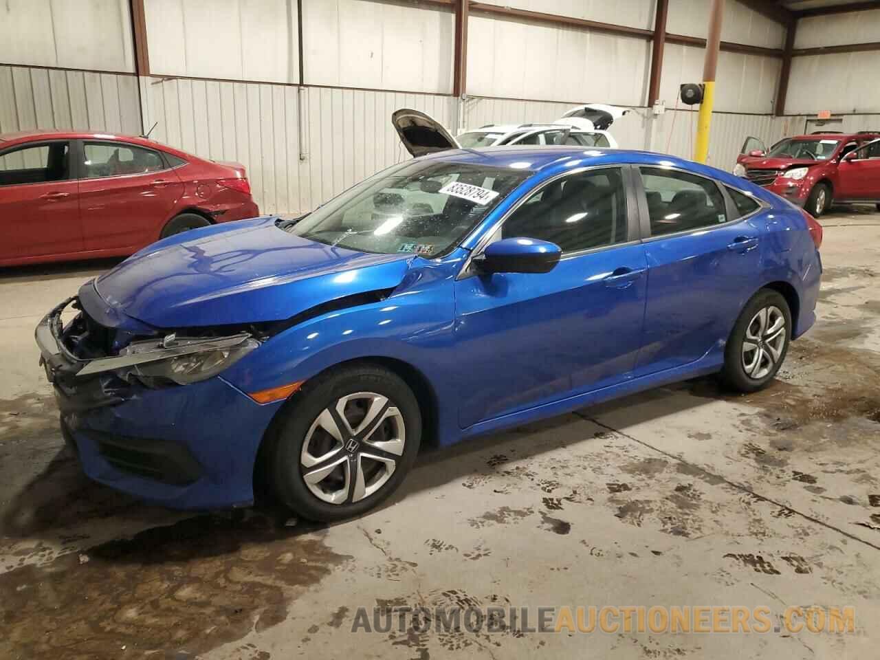 19XFC2F50GE205450 HONDA CIVIC 2016