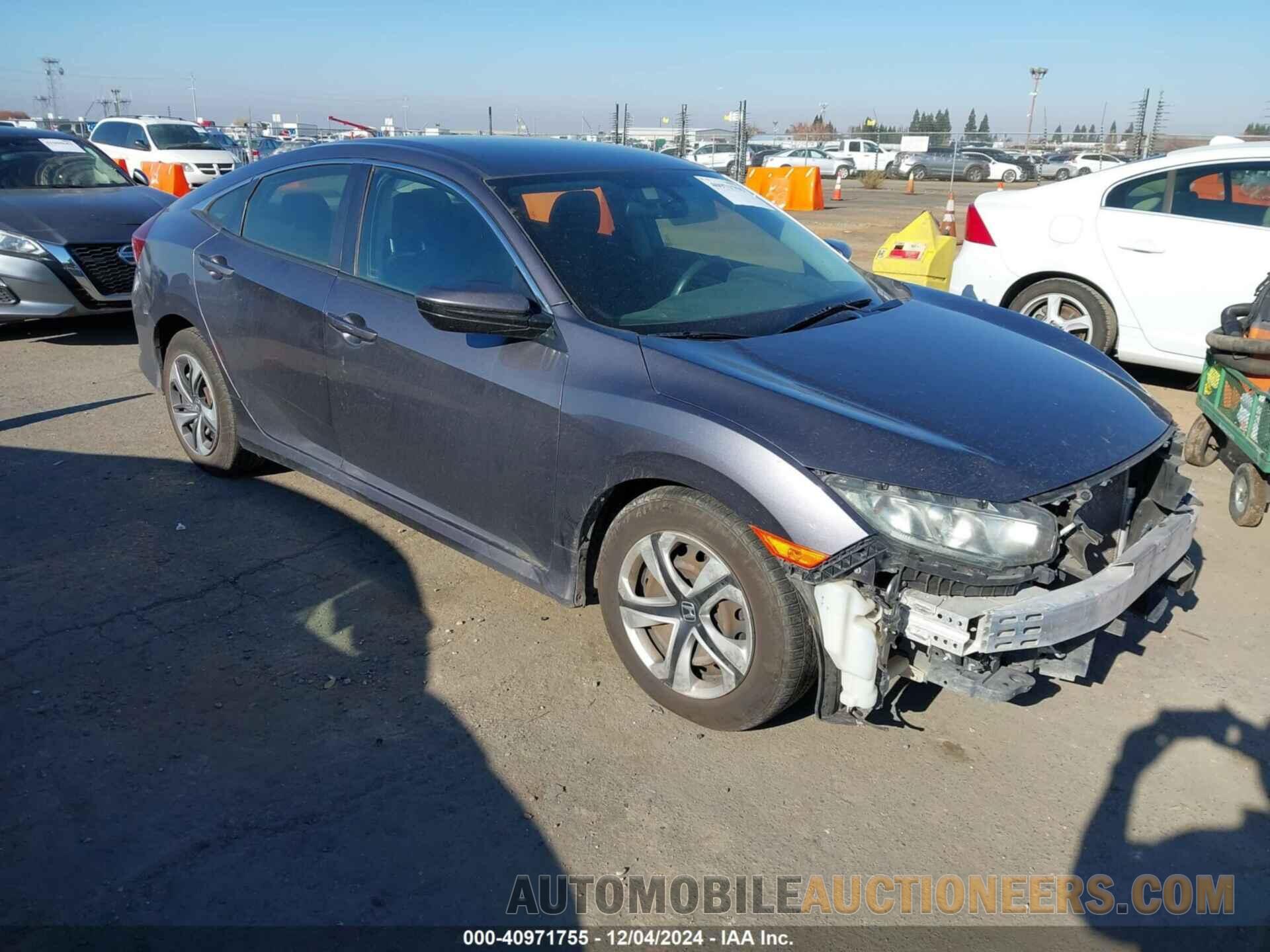 19XFC2F50GE233815 HONDA CIVIC 2016