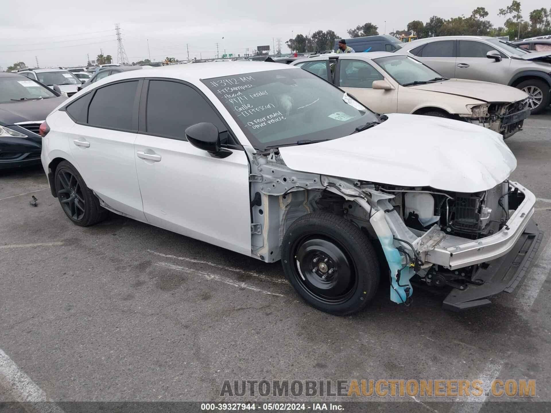 19XFL2H8XNE012307 HONDA CIVIC 2022