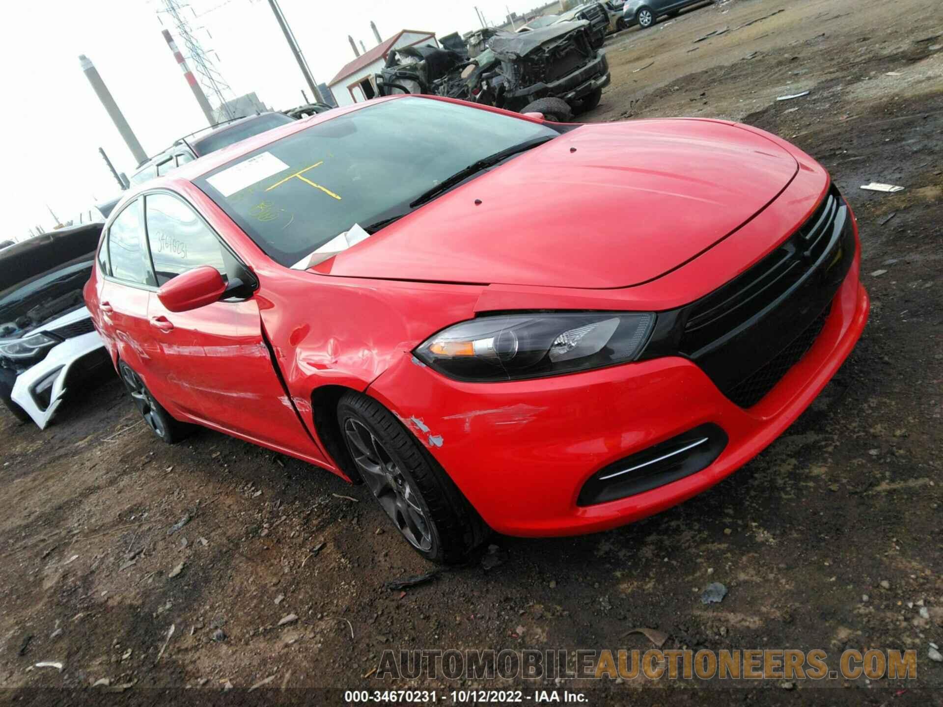 1C3CDFAA4GD643731 DODGE DART 2016