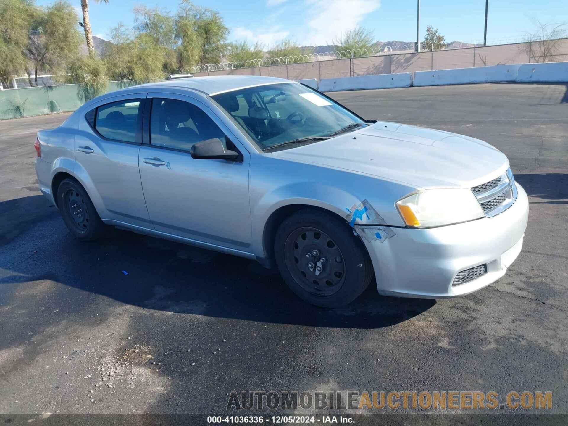 1C3CDZAB0CN325166 DODGE AVENGER 2012