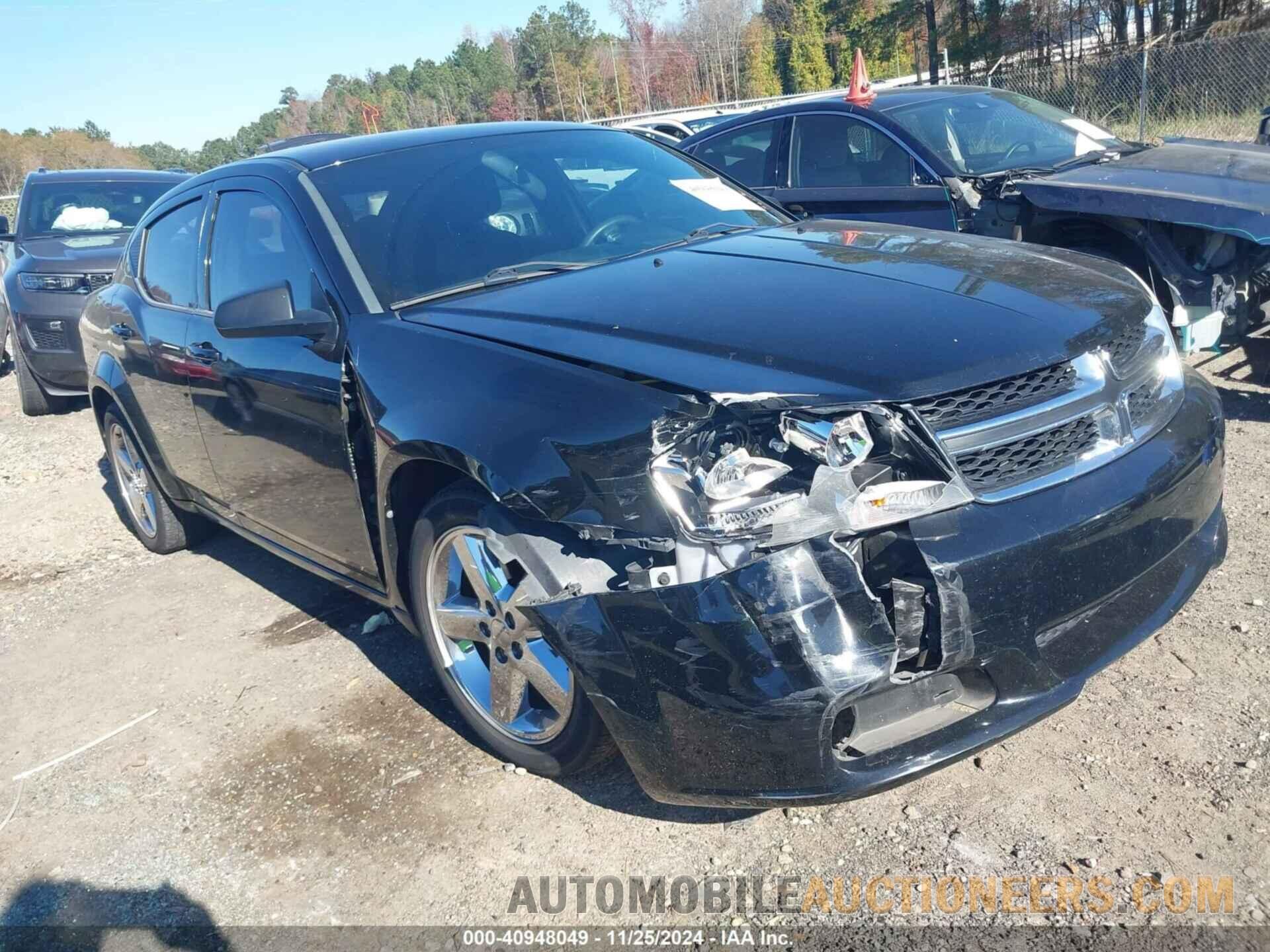 1C3CDZAB0DN631141 DODGE AVENGER 2013