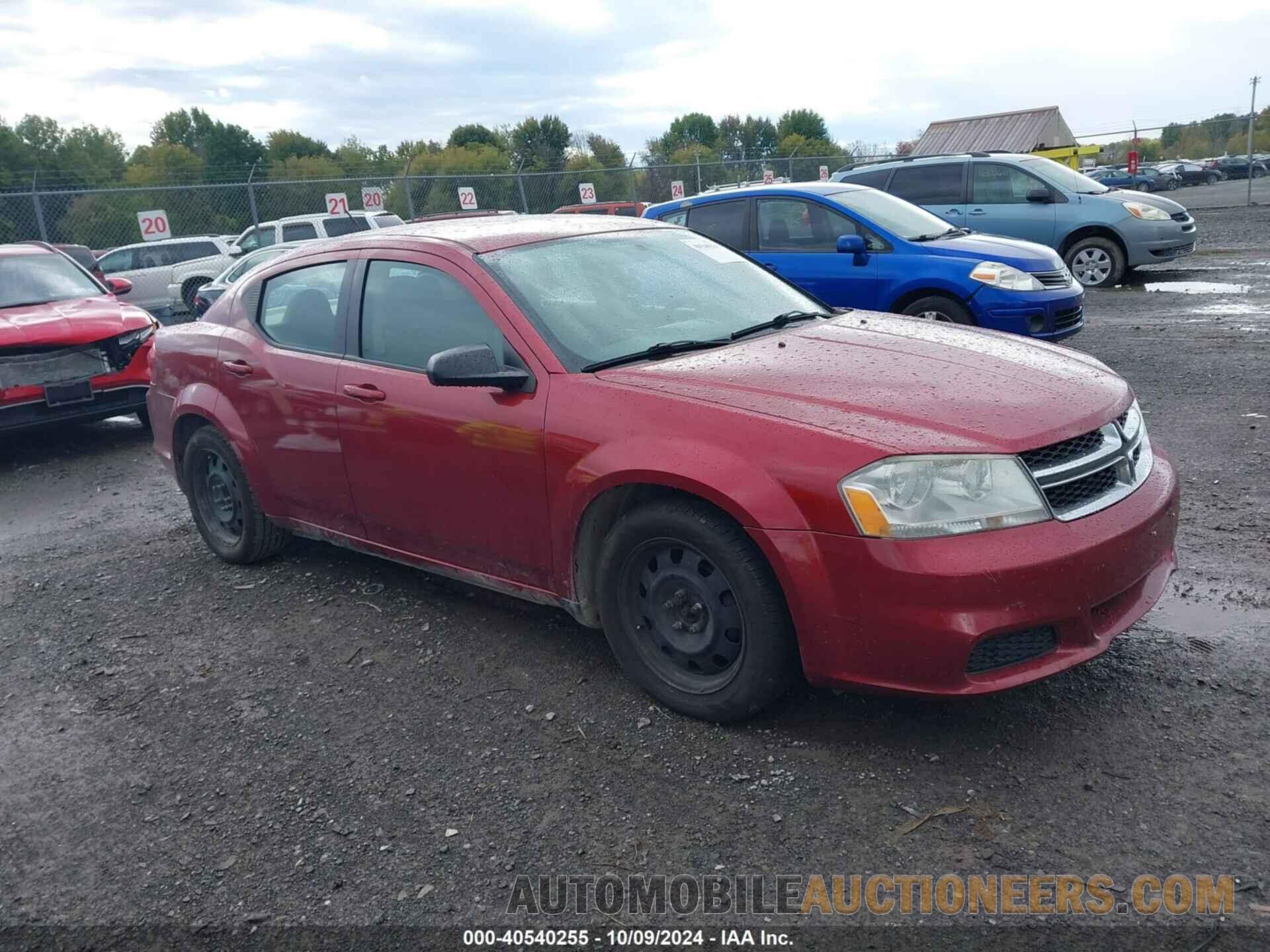 1C3CDZAB0EN214779 DODGE AVENGER 2014