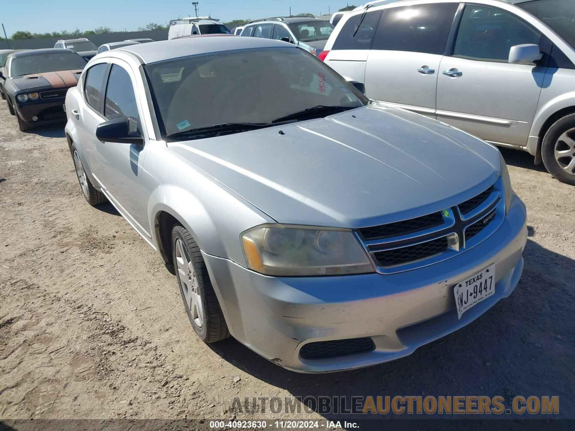 1C3CDZAB1CN155948 DODGE AVENGER 2012