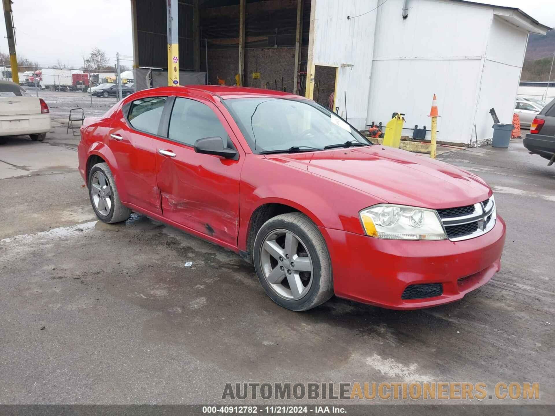 1C3CDZAB1DN536362 DODGE AVENGER 2013