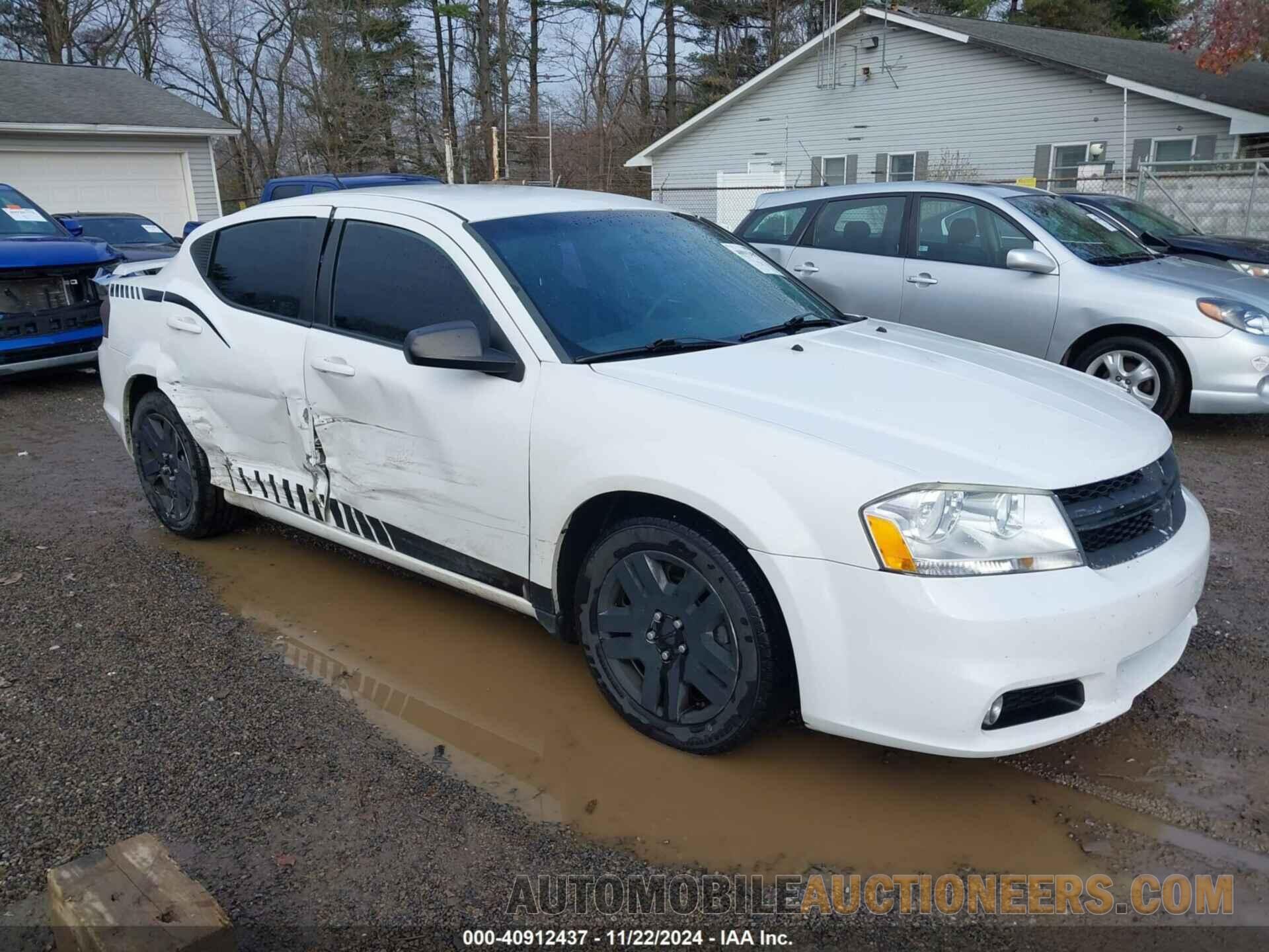 1C3CDZAB1DN599199 DODGE AVENGER 2013