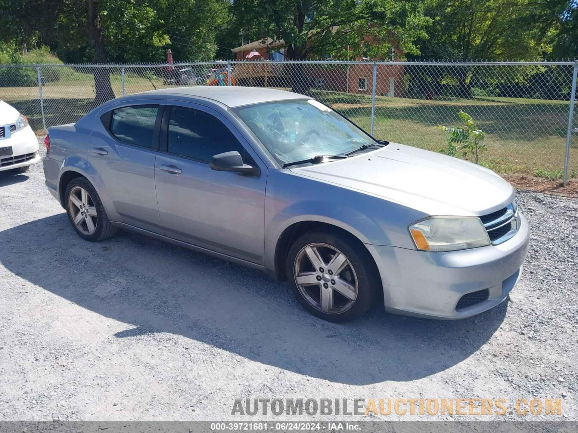 1C3CDZAB1DN644691 DODGE AVENGER 2013