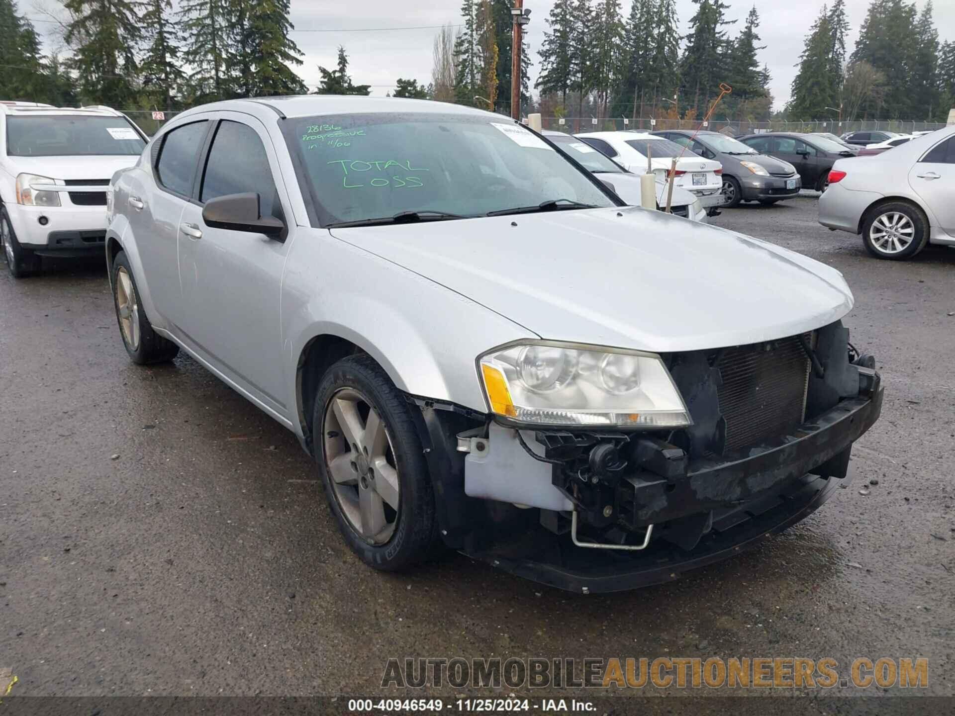 1C3CDZAB2CN174704 DODGE AVENGER 2012