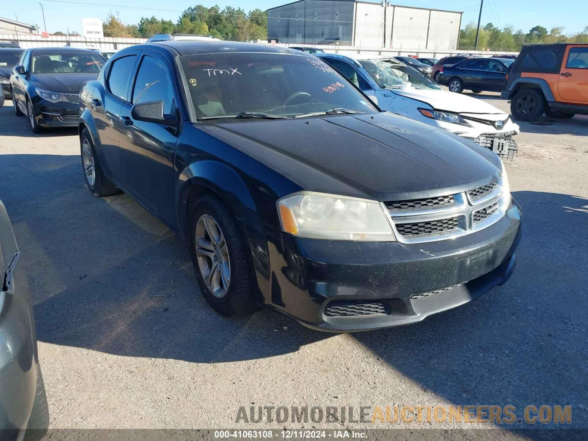 1C3CDZAB2DN593895 DODGE AVENGER 2013