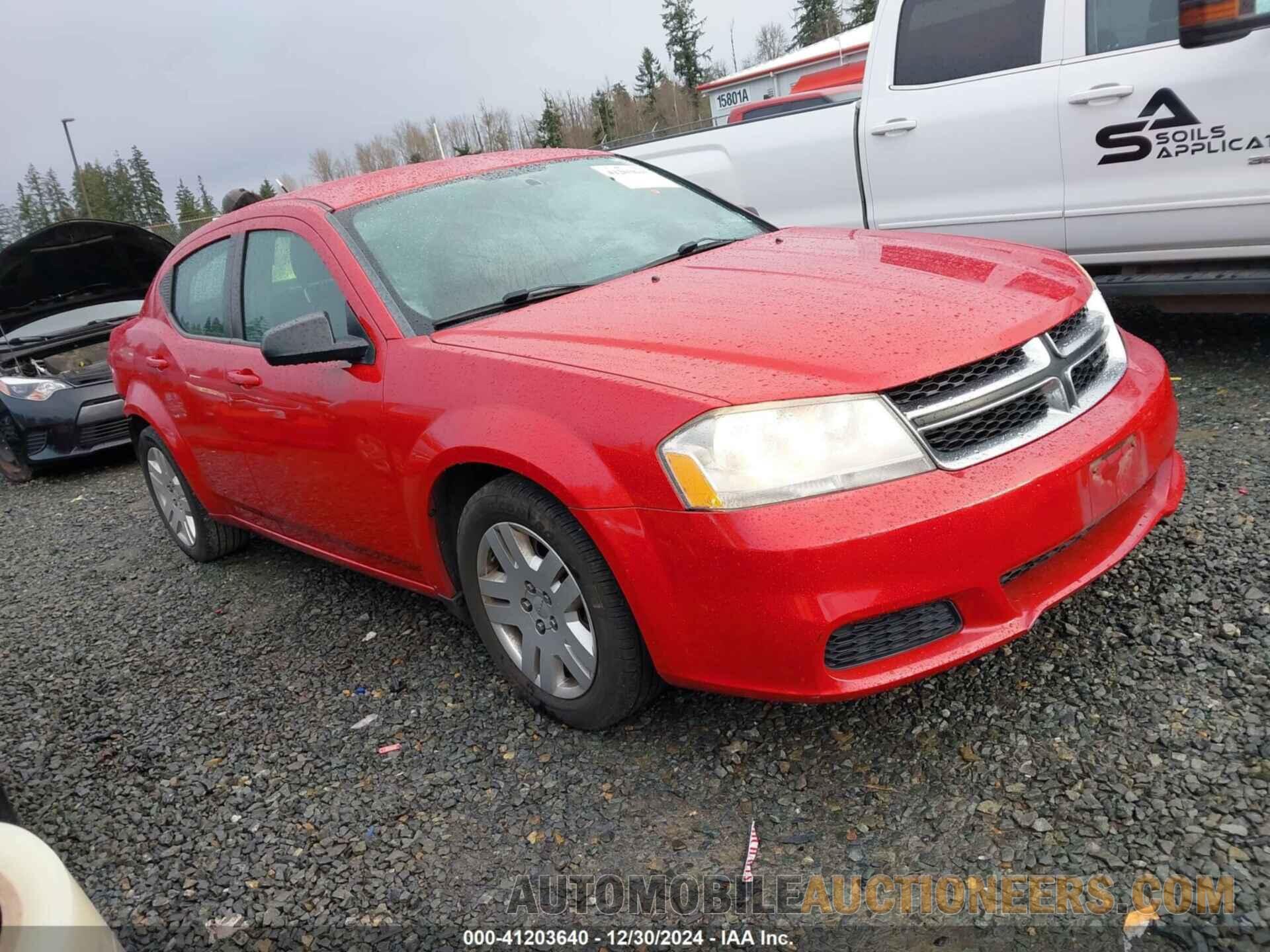 1C3CDZAB2EN165634 DODGE AVENGER 2014