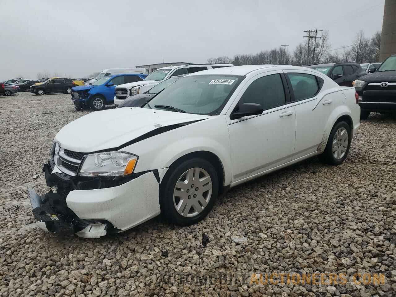 1C3CDZAB3CN325825 DODGE AVENGER 2012