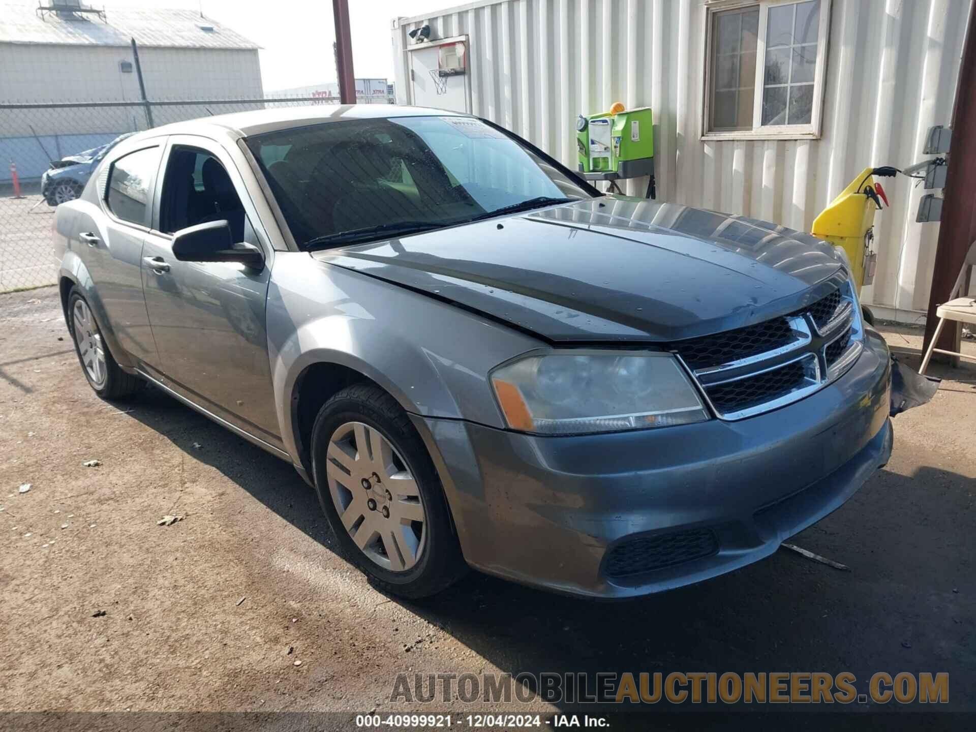 1C3CDZAB3DN654123 DODGE AVENGER 2013