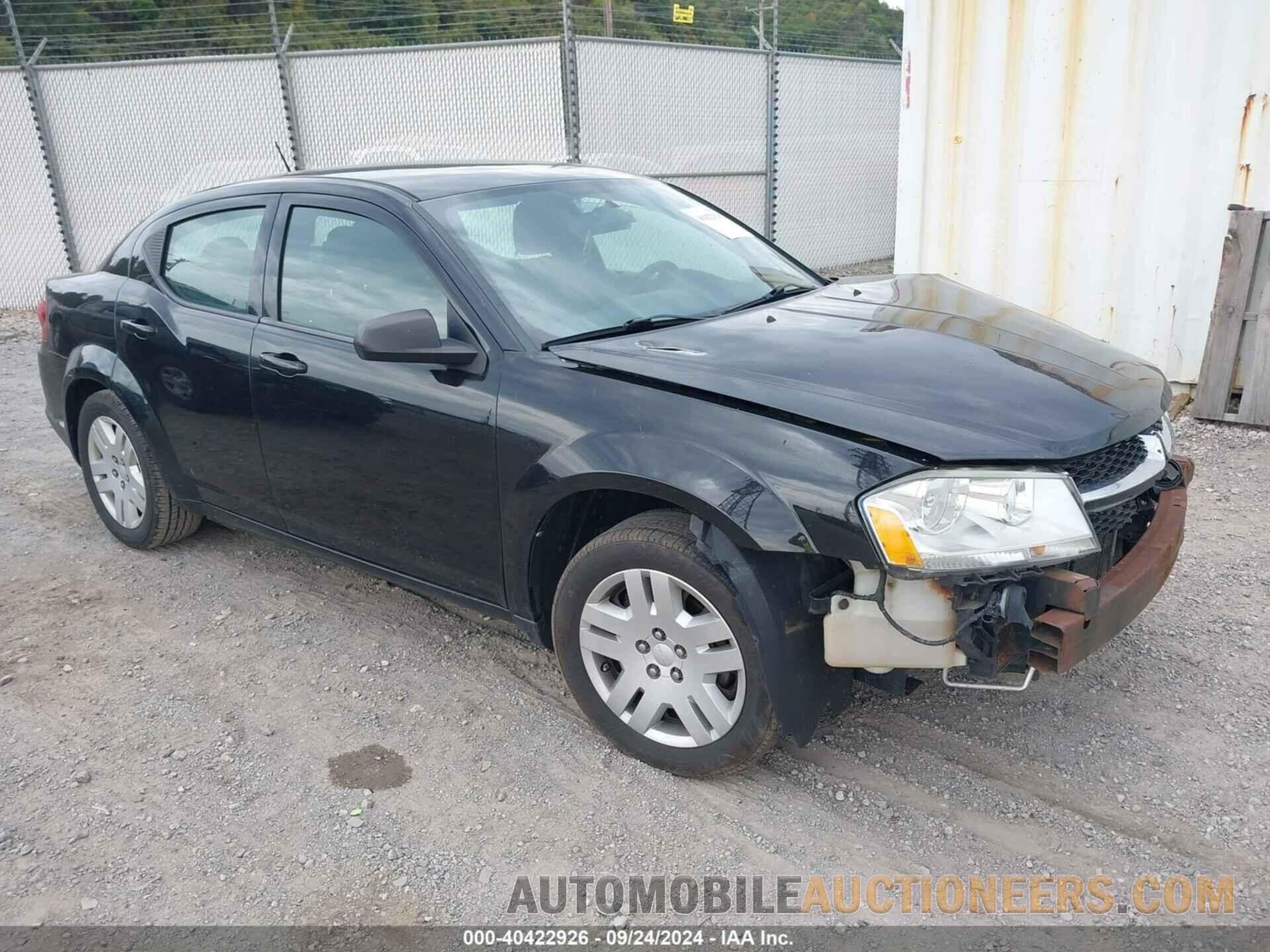 1C3CDZAB3DN771233 DODGE AVENGER 2013