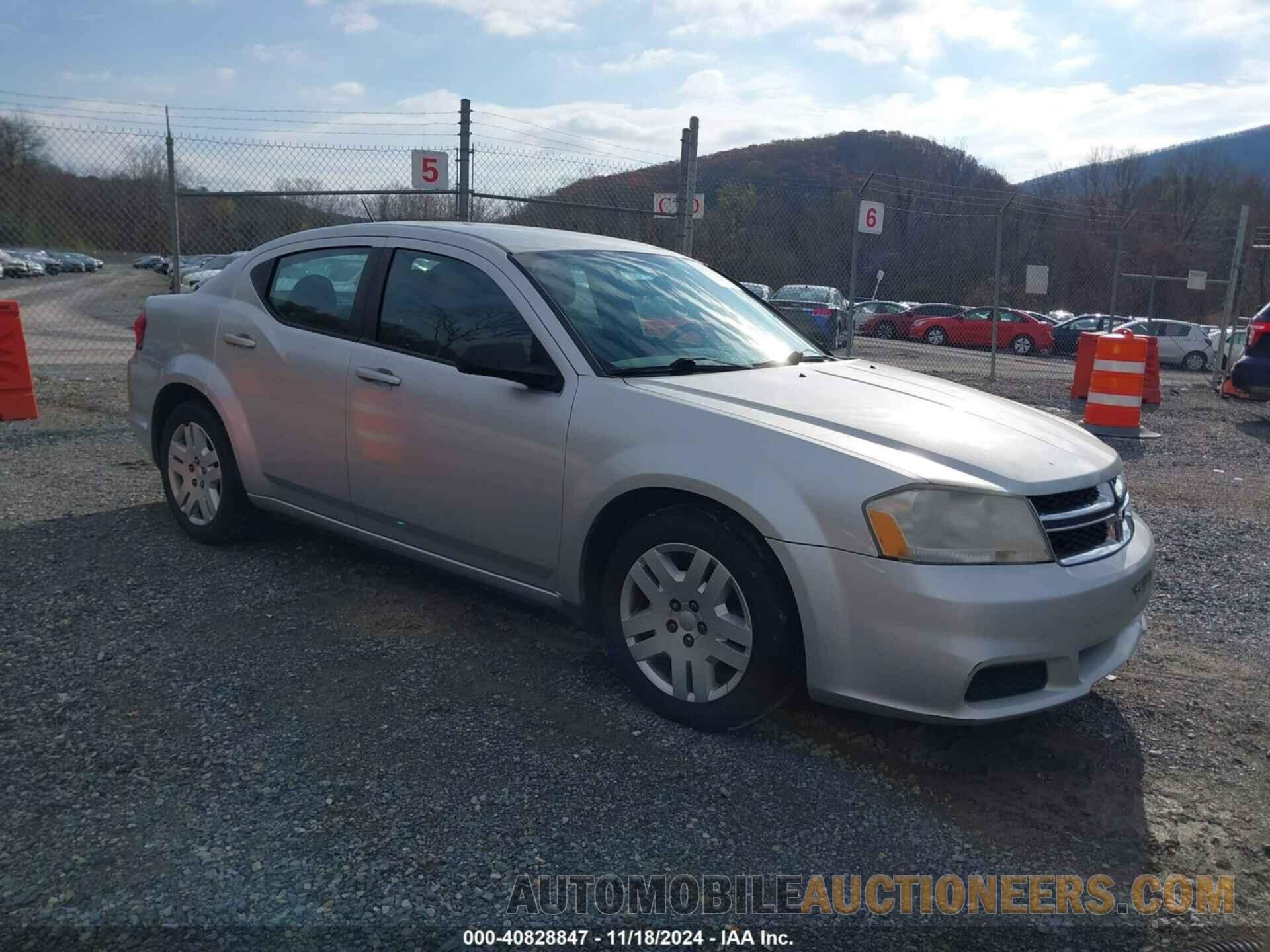 1C3CDZAB4CN259527 DODGE AVENGER 2012