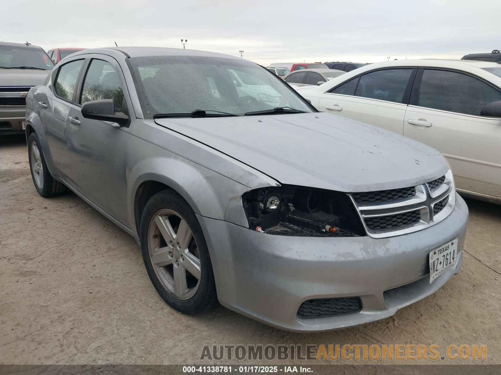 1C3CDZAB4DN607182 DODGE AVENGER 2013