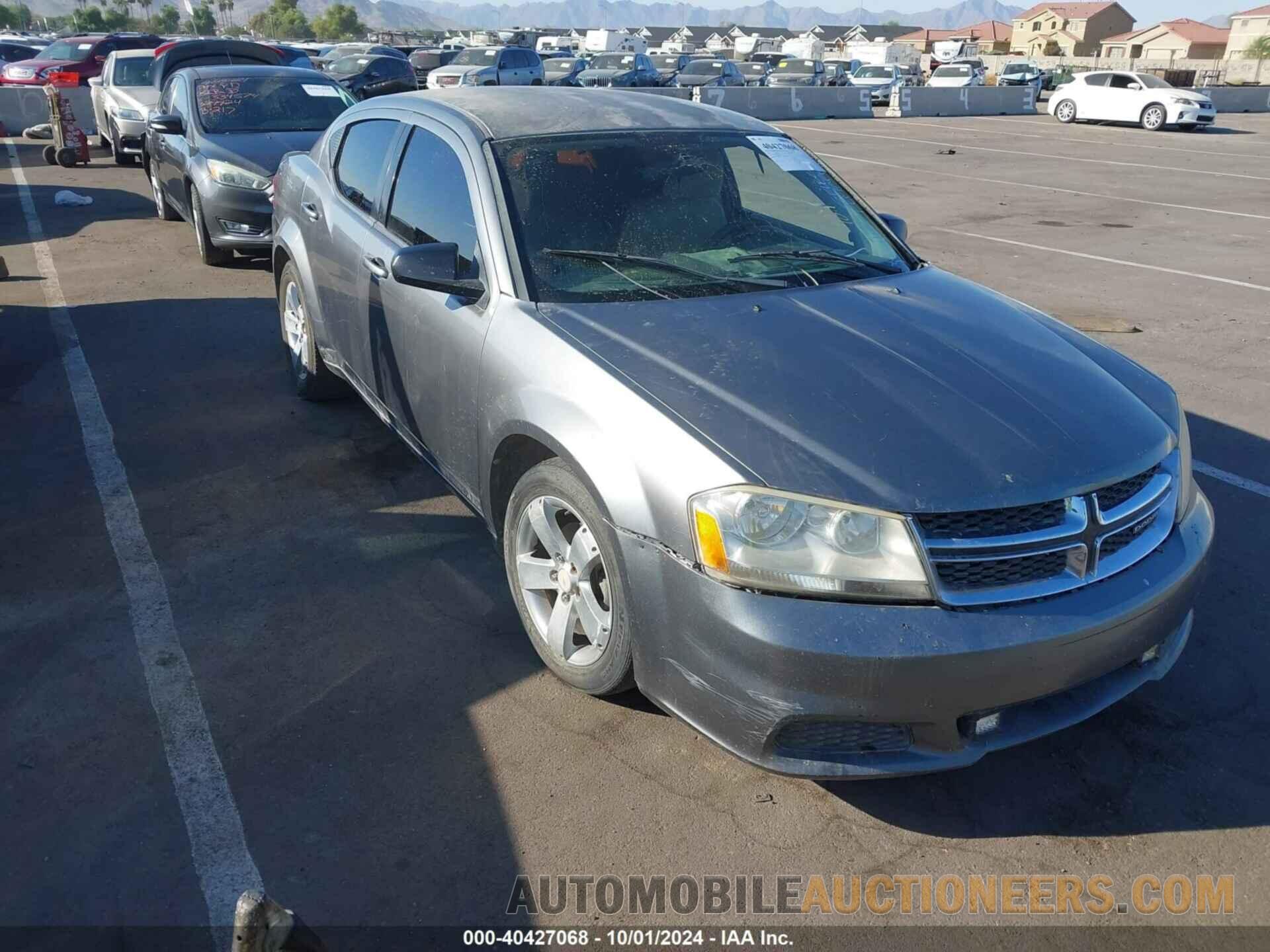 1C3CDZAB5CN141115 DODGE AVENGER 2012