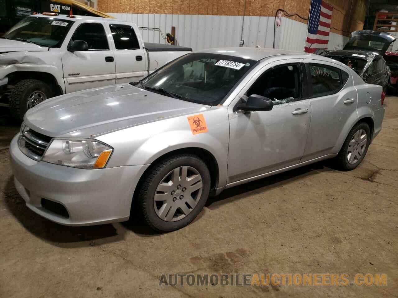 1C3CDZAB6CN219966 DODGE AVENGER 2012