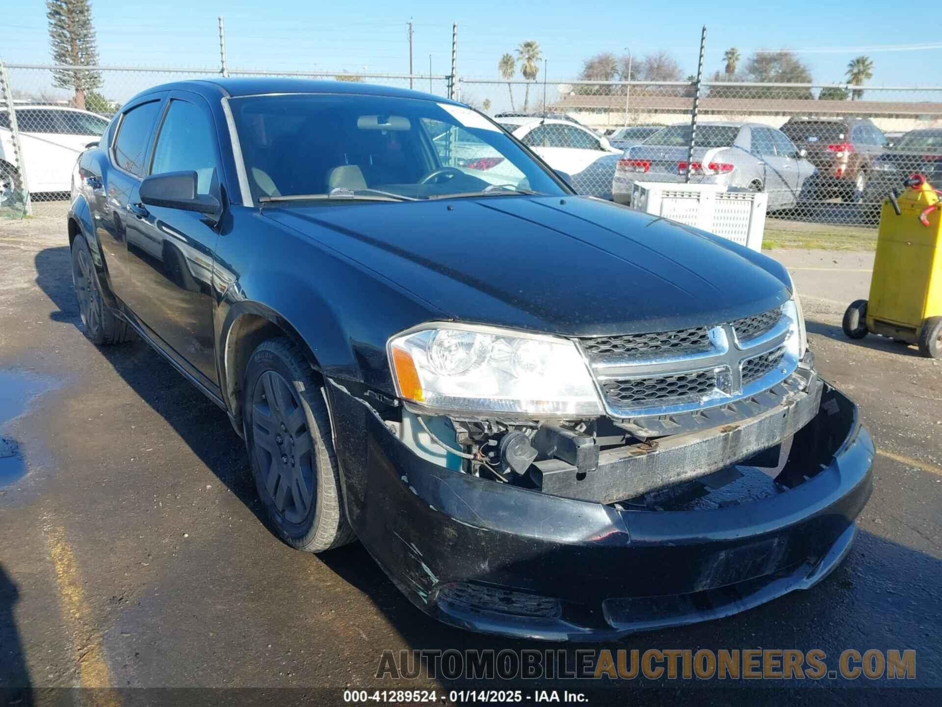 1C3CDZAB6DN567154 DODGE AVENGER 2013