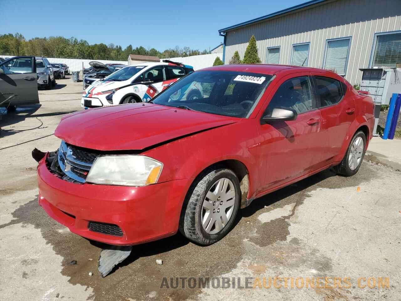 1C3CDZAB6EN173283 DODGE AVENGER 2014