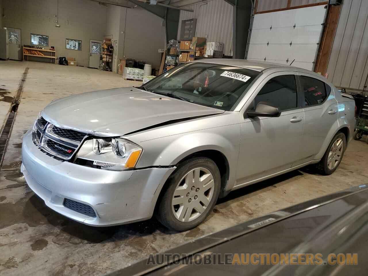 1C3CDZAB7CN237764 DODGE AVENGER 2012