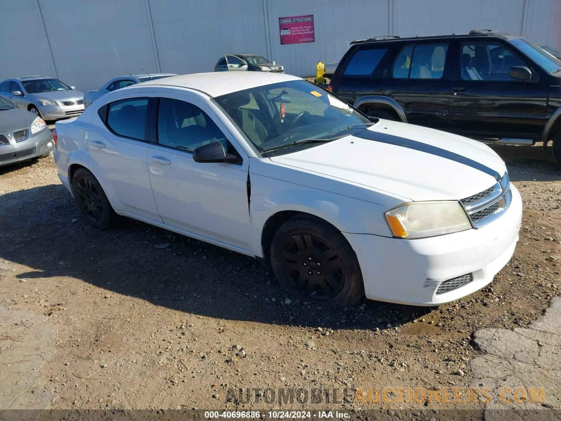 1C3CDZAB7CN325052 DODGE AVENGER 2012